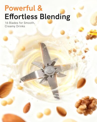 خلاط ماكينة صنع حليب الجوز سعة 50 أونصة (الفولاذ المقاوم للصدأ)، ماكينة صنع حليب الصويا الأوتوماتيكية 8 في 1 للنباتيين، حليب نباتي اللوز/جوز الهند/الشوفان محلي الصنع مع تأخير البدء لمدة 18 ساعة، الحفاظ على الدفء لمدة 6 ساعات، التنظيف الذاتي والماء المغلي in Kuwait