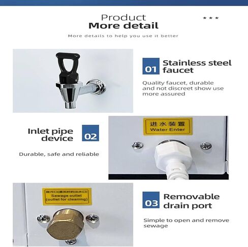 3000W Electric Instant Hot Water Dispenser,Commercial Hot Water Dispenser,Wall-Mounted Water Boilers,for Home Office (White 60L) in Saudi Arabia