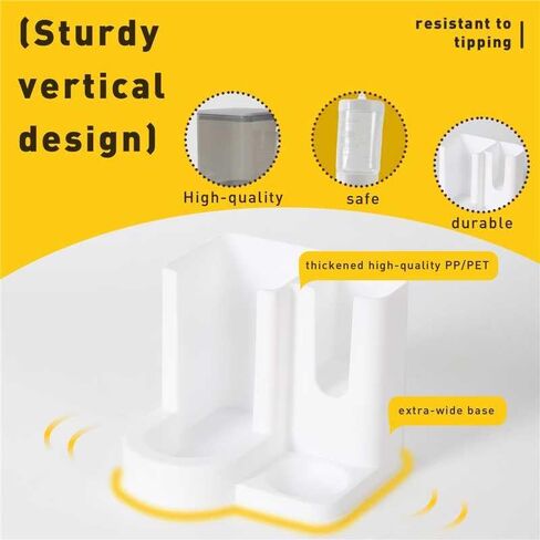 Hamster Water Bottle Standing Guinea Pig Water Dispenser with No Drip 2 in 1 Small Animal Automatic Food Bowl for Cage Accessories for Chinchilla Ferret (Yellow, 5.91 in X 4.13 in X 4.33 in) in Saudi Arabia