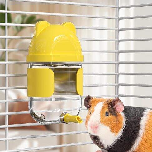 11 Fl Oz No Mess Hanging Water Dispenser,Leak-Proof Automatic Bird Water Feeder,Small Animal Water Bottle for Guinea Pigs,Chinchillas,Ferrets,Parrots,Squirrels,Rats,Bunnies (White) in Kuwait