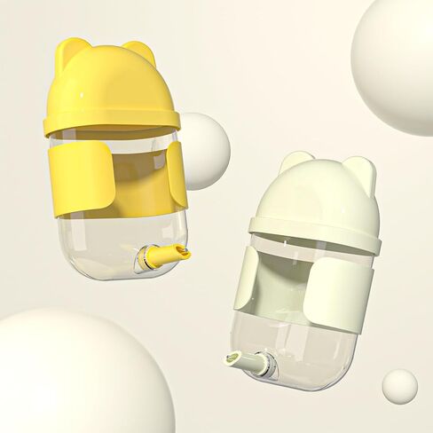 11 Fl Oz No Mess Hanging Water Dispenser,Leak-Proof Automatic Bird Water Feeder,Small Animal Water Bottle for Guinea Pigs,Chinchillas,Ferrets,Parrots,Squirrels,Rats,Bunnies (White) in Kuwait