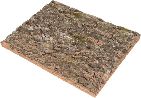Totority Natural Cork Bark Reptile Decor Climbing Platform Rough Texture Background for Gecko Lizard Snake Habitat Terrarium Accessories in Saudi Arabia