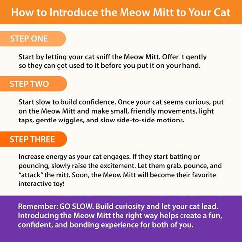 Pounce & Purr™ Meow Mitt Wearable Cat Toy – “Pip S. Queek" Plush Mitten with Catnip & Silvervine, Crinkle Sounds, Dangling Arms & 2-Layer Protection for Bonding Play with Cats & Kittens (Mouse) in Saudi Arabia