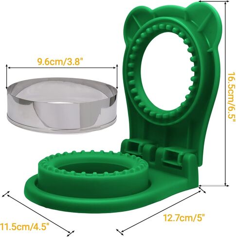 Litoexpe 1 Pack Uncrustable Sandwich Maker, Circle Shape Sandwiches Pocket 3.7 Inch Sandwich Cutter and Sealer, Easy Sandwich Cutter for Kids Breakfast and Lunchboxes, Orange in Saudi Arabia