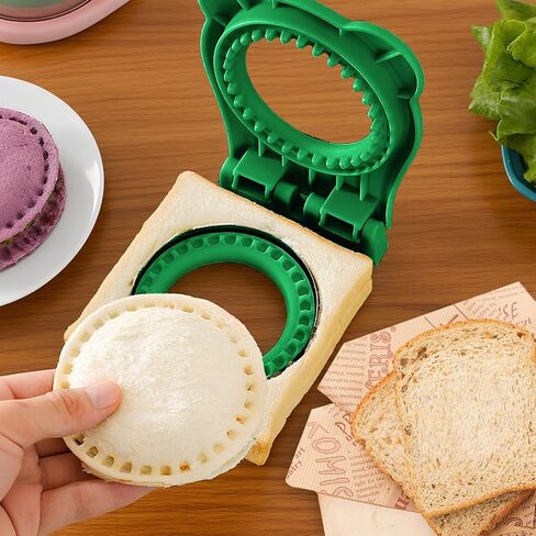 Litoexpe 1 Pack Uncrustable Sandwich Maker, Circle Shape Sandwiches Pocket 3.7 Inch Sandwich Cutter and Sealer, Easy Sandwich Cutter for Kids Breakfast and Lunchboxes, Orange in Saudi Arabia