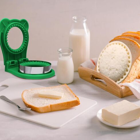 Litoexpe 1 Pack Uncrustable Sandwich Maker, Circle Shape Sandwiches Pocket 3.7 Inch Sandwich Cutter and Sealer, Easy Sandwich Cutter for Kids Breakfast and Lunchboxes, Orange in Saudi Arabia