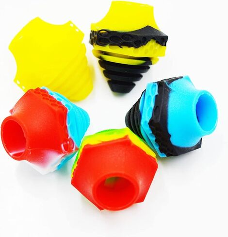 5PCS Silicone Pen Adapter Round & Flat Tips Heat-Resistant Adapter for Water Glass Tube in Saudi Arabia