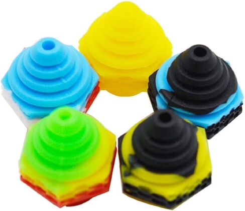 5PCS Silicone Pen Adapter Round & Flat Tips Heat-Resistant Adapter for Water Glass Tube in Saudi Arabia
