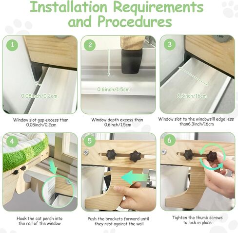 cat Window Perch for Indoor Cats Large Window Hammock with Washable Cover Suitable for All Seasons cat Window Bed for Adults Cats and Kittens(Plant Green) in Kuwait