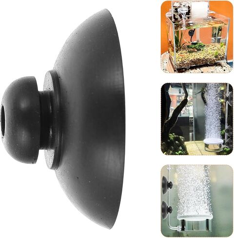 Gatuida 20pcs Rubber Fish Tank Suction Cups, Aquarium Oxygen Pump Cups for Fish Tank Strong Fixity Air Fixing Suckers Easy Installation Hold for Tubing and Accessories in Saudi Arabia
