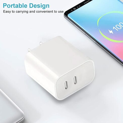 USB C Charger Block ، محول Type Carge Type-C ، شاحن جدار USB للهاتف 16/16 Pro/16 Pro Max/15/15 Plus/15 Pro/15 Pro Max in Kuwait