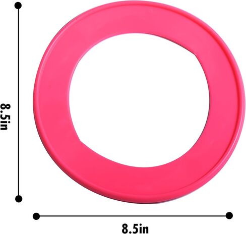 Dog Flying Disc, 4 Pack Dog Toy Gift Set for Medium & Large Dogs, Floating Frisbee for Water Pool Beach, Lightweight Soft Frisbee for Fetch, Tug of War, Catch, Play, 8.5 inch in Saudi Arabia