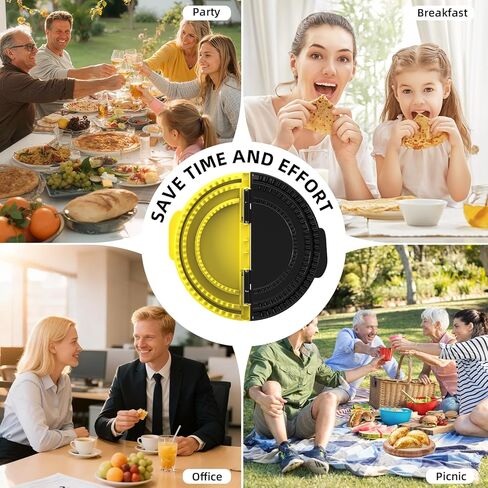 مانع تسرب التورتيلا، صانعة الكساديلا 3 في 1 مع 8.8+7.5+5.8 بوصة، مكشكش بوريتو قابل للإزالة للبوريتوس، التاكو، الفطائر، كالزون، الزلابية (أسود أصفر) in Kuwait