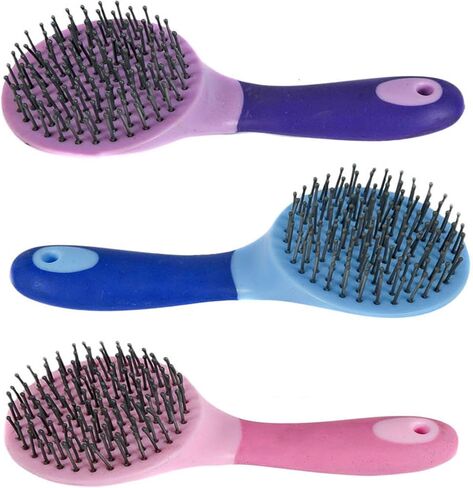 Horse Brush Equine Mane and Tail Comb, Non Slip Handle Portable 23cm Long Multifunctional Professional, Random Color in Kuwait