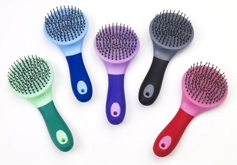 Horse Brush Equine Mane and Tail Comb, Non Slip Handle Portable 23cm Long Multifunctional Professional, Random Color in Kuwait