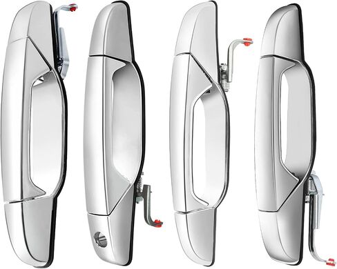Front Passenger Side Exterior Door Handle Compatible with 2007-2013 GMC Sierra Yukon XL Denali,Cadillac Escalade,Chevrolet Chevy Silverado Tahoe Avalanche Suburban|Replaces OE 25960526,22738722,80545 in Kuwait