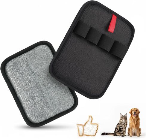 Pet Hair Removal Glove, Reusable Pet Hair Removal Tool Snug 4-Finger Fit Breathable – Magic Grooming Brush for Cats & Dogs, Electrostatic Pet Hair Remover for Laundry, Carpet, Couch & Curtains in Saudi Arabia