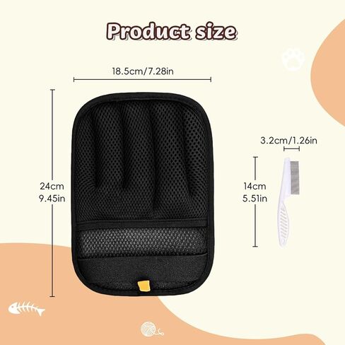 قفازات إزالة شعر الحيوانات الأليفة، قطعتان مزدوجتان لإزالة شعر الكلاب والقطط، قفازات قابلة لإعادة الاستخدام للعناية بالقطط والكلاب مناسبة للأريكة، والأثاث، وإزالة الشعر، والتزيين، وأداة تنظيف الحيوانات الأليفة in Kuwait