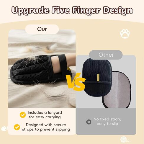 قفازات إزالة شعر الحيوانات الأليفة، قطعتان مزدوجتان لإزالة شعر الكلاب والقطط، قفازات قابلة لإعادة الاستخدام للعناية بالقطط والكلاب مناسبة للأريكة، والأثاث، وإزالة الشعر، والتزيين، وأداة تنظيف الحيوانات الأليفة in Kuwait