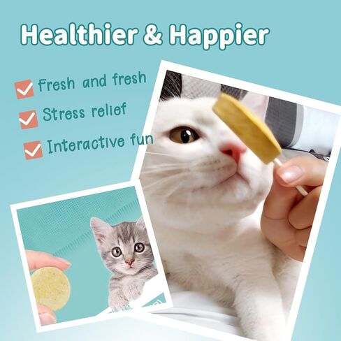 Lollipop Cat Treats, Freeze-Dried Lickable Snacks for Indoor Cats, Natural Soft Puree Wet Snacks Pops, Premium Cat Treats Lollipop Ideal for All Breeds and Ages Cats (Mixed (25 pcs)) in Saudi Arabia