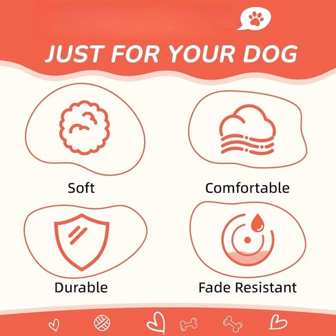 Pink Dog Collar for Large Dog, Breathable, Anti-Odor & Soft, Comfortable for Sensitive Skin Puppies, 90% Bamboo Rayon, Adjustable Quick-Release Buckle Pet Collar for Large Breeds (Orange Set, S) in Saudi Arabia