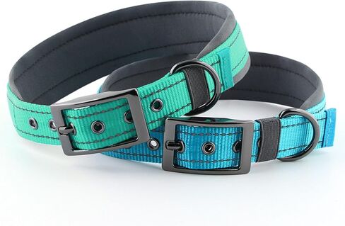 Personalized Dog Collar with Name and Phone Number | Durable Metal Buckle | Ultra Wide Soft Neoprene Padded | Reflective Dog Collar for Large Medium and Small Dogs in Saudi Arabia