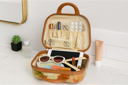 World Traveler Europe 2-Piece Carry-On Spinner Luggage Set with TSA Lock, Brown, One_Size in Kuwait