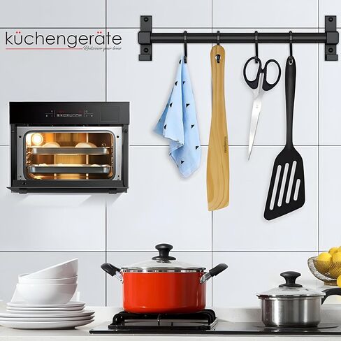 مجموعة صانع الكريب Kuchengerate - عصا توزيع مقاس 3.5 بوصة و5 بوصة و7 بوصة ومقلاة ملعقة مقاس 12 بوصة - هيكل على شكل حرف T - خشب زان طبيعي مصنوع يدويًا - بدون طلاء أو طلاء - ديكورات المطبخ in Saudi Arabia