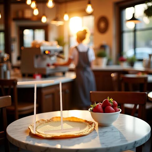 2 Pcs Crepe Spreader Wooden Crepe Maker, Spatula Pancake Batter Spreader, T-Shaped Tool Stick for Flat Tortilla Shells, Galettes-Round Food Pastry Tool, Crepe Makers in Saudi Arabia