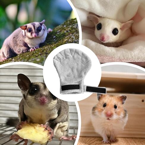 Pet Grooming Gloves - Bonding Training Mitt | Small Animal Pet Grooming Mittens | for Hedgehogs Hamsters Squirrels Bunny Puppy Bird Kitten Chicks Sleeping in Saudi Arabia