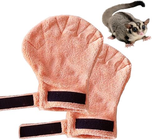 Pet Grooming Gloves - Bite Proof Soft Mitt, Small Animal Pet Grooming Mittens | for Hedgehogs Hamsters Squirrels Bunny Puppy Bird Kitten Chicks Sleeping in Saudi Arabia