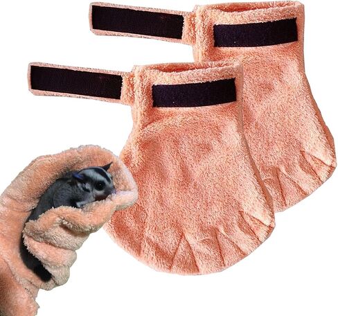 Pet Grooming Gloves - Bite Proof Soft Mitt, Small Animal Pet Grooming Mittens | for Hedgehogs Hamsters Squirrels Bunny Puppy Bird Kitten Chicks Sleeping in Saudi Arabia