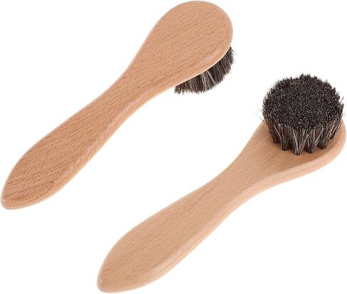 2PCS Soft Bristle Pet Grooming Brushes with Ergonomic Wood Handles for Small Animals Gentle Bathing Comb for Hamsters Rabbits Guinea Pigs and Ferrets Dirt Removal and Comfortable in Saudi Arabia