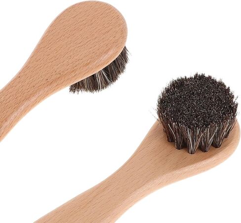2PCS Soft Bristle Pet Grooming Brushes with Ergonomic Wood Handles for Small Animals Gentle Bathing Comb for Hamsters Rabbits Guinea Pigs and Ferrets Dirt Removal and Comfortable in Saudi Arabia