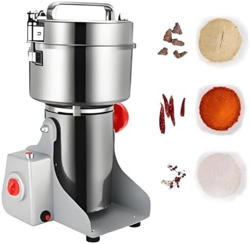 High-Speed Portable Stainless Steel Pulverizer 4200W Commercial Spice Grinder 32000r/min for Herbs, Spices, Cereals - Durable Mill, 1000g Capacity in Saudi Arabia