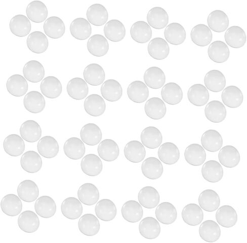 VICASKY 200pcs Flat Glass Beads Clear Decorative Marbles for Vases Fish Tanks Gardens Polished Glass Pebbles for Stable Display Easy Cleaning in Saudi Arabia