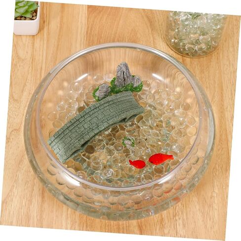 ABOOFAN 200Pcs Clear Flat Glass Beads for Aquarium Decoration Non Floating Marbles for Fish Tank Rocks Decorative Bowl Fillers Easy to Clean Garden Ornaments in Saudi Arabia