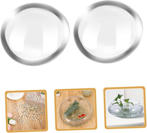 ABOOFAN 200Pcs Clear Flat Glass Beads for Aquarium Decoration Non Floating Marbles for Fish Tank Rocks Decorative Bowl Fillers Easy to Clean Garden Ornaments in Saudi Arabia