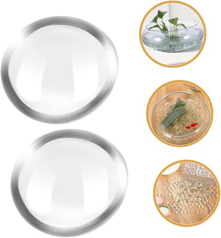 ABOOFAN 200Pcs Clear Flat Glass Beads for Aquarium Decoration Non Floating Marbles for Fish Tank Rocks Decorative Bowl Fillers Easy to Clean Garden Ornaments in Saudi Arabia