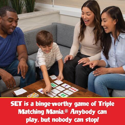 SET Enterprises SET - The Family Card Game of Visual Perception - Race to Find The Matches, For Ages 8+,81 Cards, Rules included in Kuwait