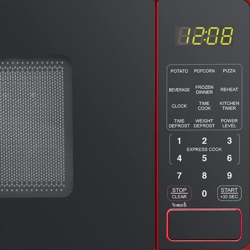 NAXXY Cu ft Compact Countertop Microwave Oven, Red 30-second one-touch option in Saudi Arabia