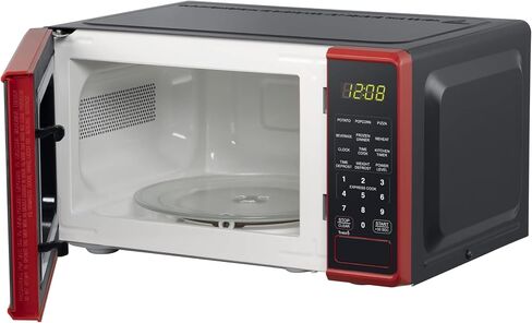NAXXY Cu ft Compact Countertop Microwave Oven, Red 30-second one-touch option in Saudi Arabia