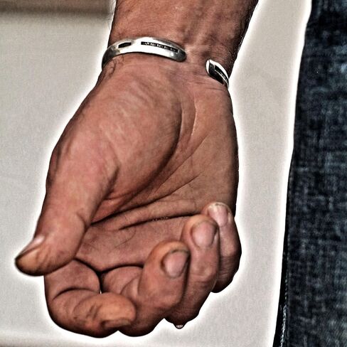 Steel punch imprinted memento mori silver cuff bracelet in Saudi Arabia