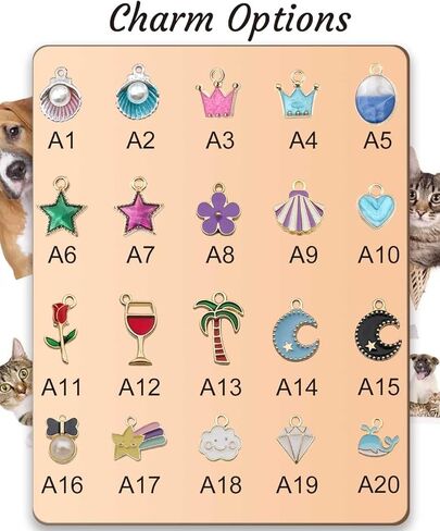 Stainless Steel Dogs Cats ID Tags, 14 Shapes Easy Open Ring Engraved Name Text for Pets in Saudi Arabia