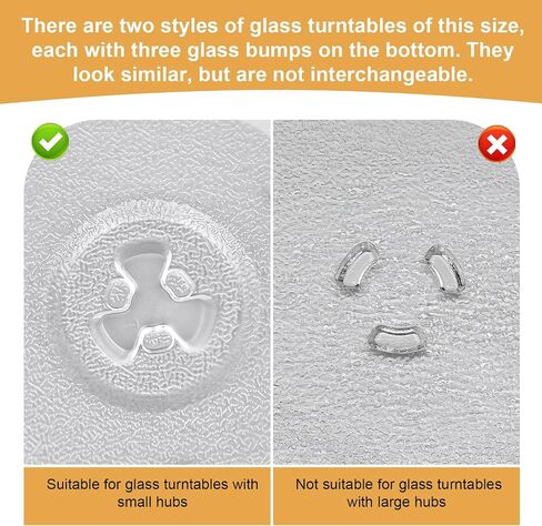 10.6in Microwave Glass Turntable, Microwave Glass Plate Tray Replacement Parts Compatible with Danby Panasonic Galanz Emerson Furrion Avanti Oster Hamilton Beach P90D23AL-R1/GE WB48X26755/WPW10551236 in Saudi Arabia