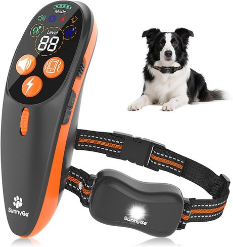 Shock Collar for Dog - 3300FT Dog Shock Collar with Remote, IP67 Waterproof Training Collar with 3 Modes & LED Light, Rechargeable e Collar for Large Medium Small Dogs in Saudi Arabia