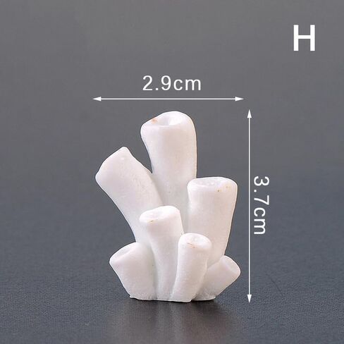 1Pc Artificial Coral Plant Aquarium Decorations Coral Reef Decor Premium Quality Artificial Craft Resin Aquarium Decor for Fish Tank Aquarium Landscape in Saudi Arabia