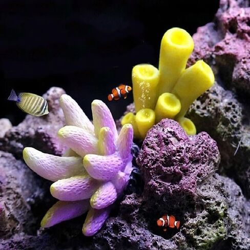 1Pc Artificial Coral Plant Aquarium Decorations Coral Reef Decor Premium Quality Artificial Craft Resin Aquarium Decor for Fish Tank Aquarium Landscape in Saudi Arabia