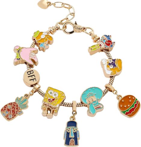 Essenburg Heart Rose Gold Charm Pandora Inspired Style Bracelet Silver Color Heart Charm 19CM in Kuwait