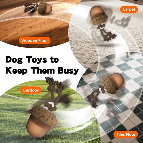 ألعاب تفاعلية للكلاب، ألعاب للكلاب تتحرك تلقائيًا لإبقائها مشغولة، كرة كلب تهتز وتنشط بالحركة للكلاب الصغيرة/المتوسطة/الكبيرة (أكرون) in Kuwait
